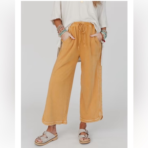 NWT SO COMFY WIDE LEG CROPPED PANT - Picture 6 of 7